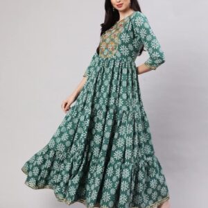 Floral Print Flared Kurta 3